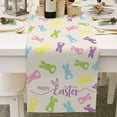 thumbnail image 1 of asddcavvf Easter Bunny Egg Pattern Linen Print Kitchen Dining Room Insulated Decorative Placemat（J） for Tables, 1 of 6