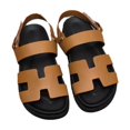 thumbnail image 1 of Summer Sandals Women's Plus Size Word Velcro Buckle Casual Outer Wear Roman Sandals, 1 of 4