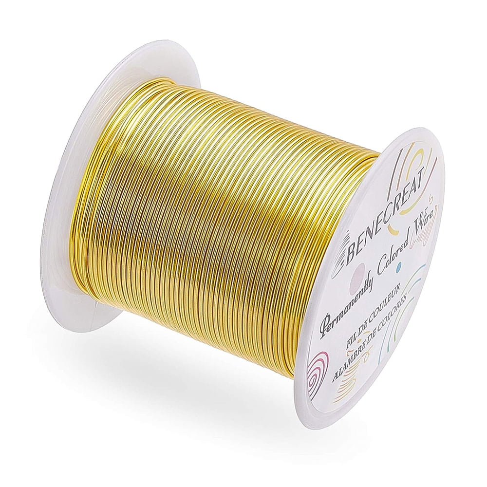 18 Gauge 32 Yards Gold Jewelry Wire - Tarnish Resistant Beading Wrapping Wire for DIY Craft Making