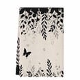 thumbnail image 2 of Spring Botanical Kitchen Towels Set of 1, Black Eucalyptus Butterfly Rustic Absorbent Dish Towels for Kitchen, Microfiber Hand Towel, Quick Drying Tea Towel for Cleaning Decorative Dishcloths, 2 of 7