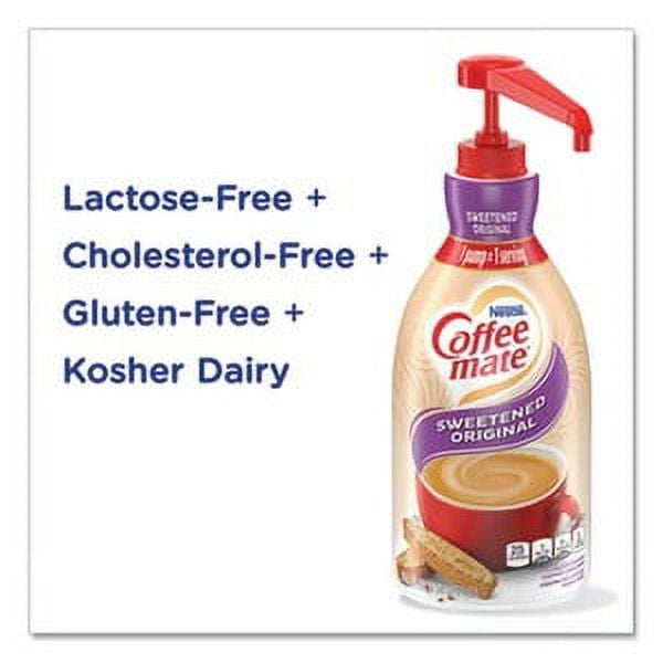 Liquid Coffee Creamer, Sweetened Original, 1.5 Liter Pump Bottle, 2/Carton Liquid Coffee Creamer, Sweetened Original, 1.5 Liter Pump Bottle, 2/Carton