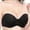 A1_Black, variant on VISALY Women's Strapless Backless Bra Push Up Anti-Slip Seamless Bralette Soft Supportive Underwire Padded Balconette Full Coverage Tube Top Full Support Bandeau Bra Everyday Underwear Black L