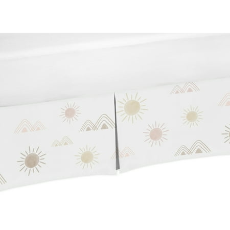 UPC: 0846480083443 | Desert Sun and Mountain Dust Ruffle Crib Skirt by Sweet Jojo Designs
