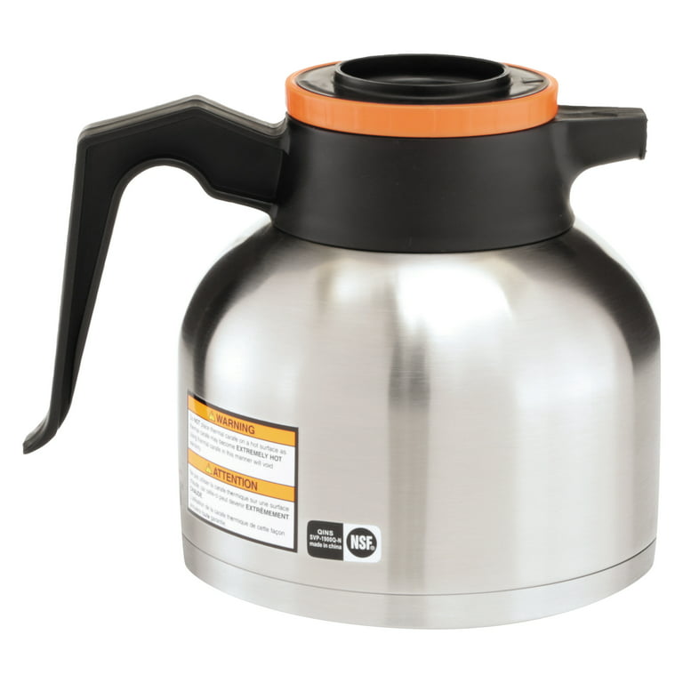 Bunn 1.9 Liter Orange/Steel Thermal Coffee Carafe