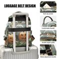 thumbnail image 4 of JIALIOU Mini Backpack Purse for Women Quilted Casual Daypack Small Travel Shoulder Bag, Cute Ghosts Pumpkins in Forest, 4 of 7