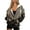 Bohemian Flower Leaf Black, variant on Hummingbird Floral Womens Oversized Zip Up Hoodies Fashion Hooded Pullover Jackets Sweatshirts Long Sleeve Y2K Hoodies Fleece Sweaters Hooded Cardigan Fall Winter Clothes, XS