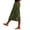 10# Army Green, variant on Linen Skirts for Women Midi Length Casual Side Button Linen Midi Skirt High Waisted Long Flowy Skirt Beach Skirts Vermilion S