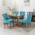 thumbnail image 6 of Rhomtree Fabric Dining Side Chairs,Blue (Set of 4), 6 of 8