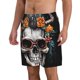 thumbnail image 2 of Fotbe Flower Horn Skull A Trajes de Baño Estampados para Hombre, Shorts de Verano de Secado Rápido, Ropa de Playa, Bañadores-XX-Large, 2 of 6