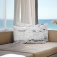 thumbnail image 4 of Outdoor Pillow Cover Vintage Brick Wall Set of 2 Waterproof Throw Pillowcases White Gray Decorative Patio Furniture Pillows for Couch Garden Indoor & Outdoor Use, 4 of 9