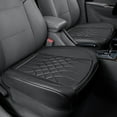 thumbnail image 1 of - Leather Front Car Seat Covers - Bottom Car Seat Covers Fully Wrapped and Fits Most Vehicles, 1 of 7