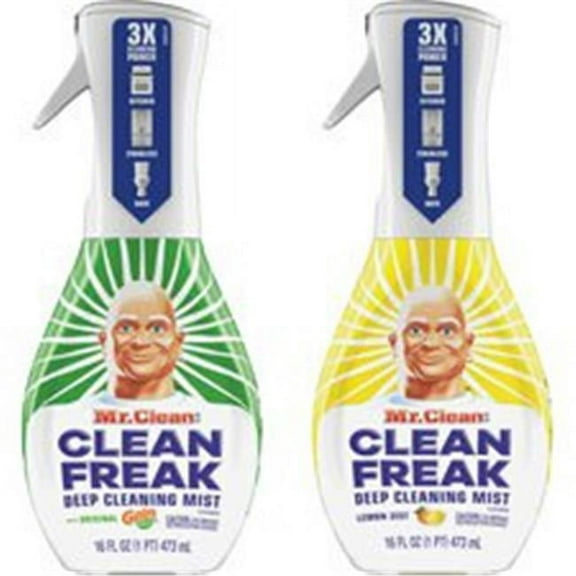 Clean Freak Deep Cleaning Mist Multi-Surface Spray, Lemon, 16 Oz Spray Bottle, 6/carton | Bundle of 5 Cartons