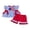 Red, variant on BemeyourBBs Toddler Baby Girl 4th of July Outfit Baby Girls Independent Day Summer Clothes Patriot American Flag Embroidery Plaid Fly Sleeve Tunic Shirt Tops Elastic Waist Ruffled Shorts Set