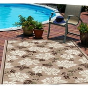46'' x 65'' Indoor/Outdoor Donovan Rug, Nutty