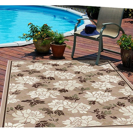 46'' x 65'' Indoor/Outdoor Donovan Rug, Nutty