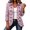 1RD1, variant on Women's Lapel Floral Embroidery Ruffled Double Button Front Jacket Long Sleeve Slim Outerwear for Daily Casual Wear