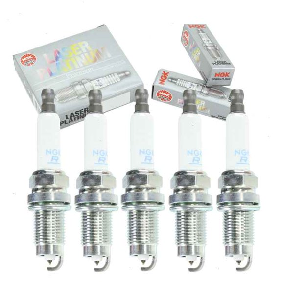 5 pc NGK Laser Platinum Spark Plugs compatible with Volkswagen Rabbit 2.5L L5 2006-2009