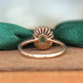 thumbnail image 4 of HeartsAndYou 2.9ct Oval Cut Natural Peach Morganite Ring 14k SOLID Rose Gold Moissanite Halo, 4 of 8