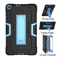 thumbnail image 5 of Dteck Case Compatible with Samsung Galaxy Tab A 8.0 inch 2019 Model SM-T290 T295 T297, Heavy Duty Shockproof Rugged Full Body Protection Case Kickstand Cover (no built-in screen protector), Black/Blue, 5 of 8