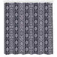 thumbnail image 3 of Ambesonne African Shower Curtain, Vertical Art Borders, 69"Wx75"L, Cadet Blue White, 3 of 3