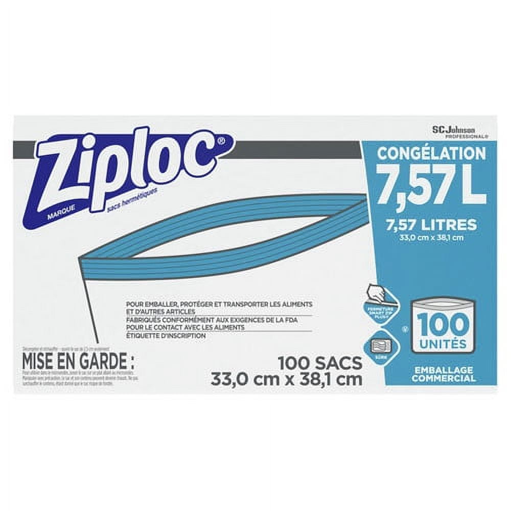Ziploc® 682253 13 x 15 Two Gallon Storage Bag with Double Zipper and  Write-On Label - 100/Case