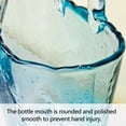 thumbnail image 5 of Aoderun Purse Vase for Flowers Glass Vase with Handle Hand Bag Vase(Blue), 5 of 7