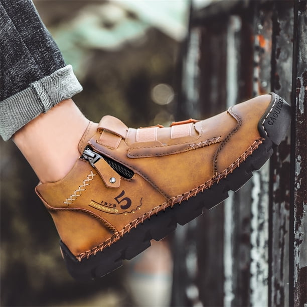 Acheter Chaussures basses décontractées de randonnée en plein air en cuir de vache pour hommes Acheter Chaussures basses décontractées de randonnée en plein air en cuir de vache pour hommes