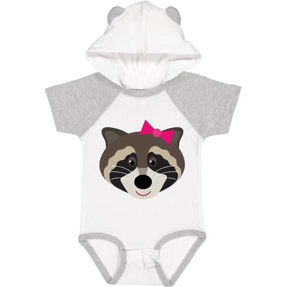Inktastic Raccoon Girl Animal Girls Baby Bodysuit