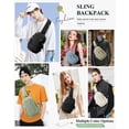 thumbnail image 2 of Bandolera SEAFEW Small negra para hombre y mujer, 2 of 7