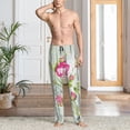 thumbnail image 2 of Sikiie Vintage Wood Background with Floral Mens Pajama Pants Sleep & Lounge Pants, PJ Bottoms With elastic waistb and Pockets Large, 2 of 6