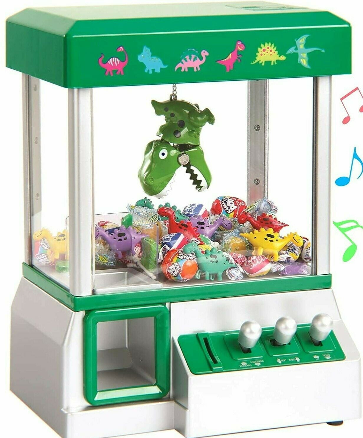 Claw Machine Arcade Game Candy Grabber & Prize Dispenser Rocket Vending Toy Kids 
