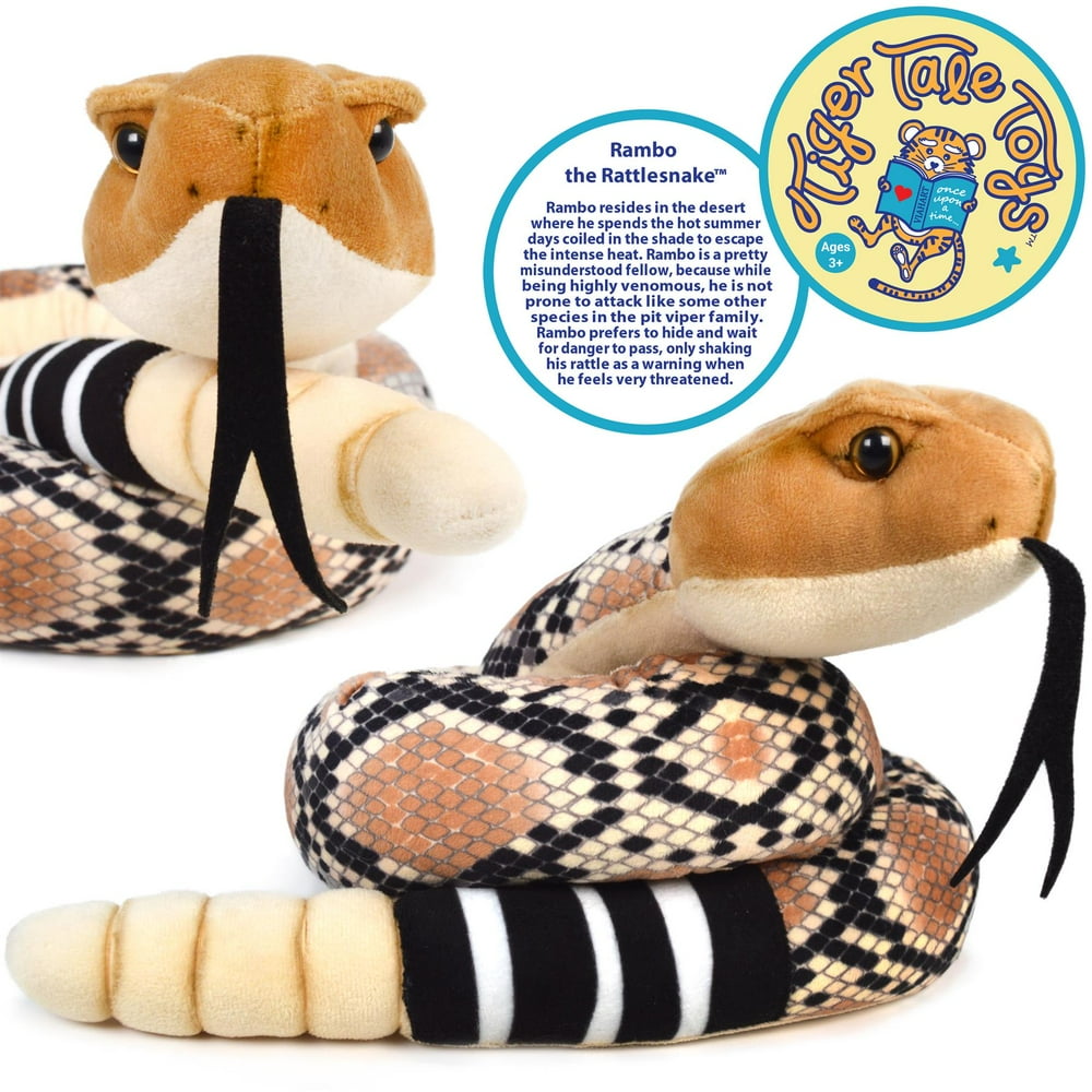 Rambo the Rattlesnake 54 Inch Stuffed Animal Plush Snake By Tiger