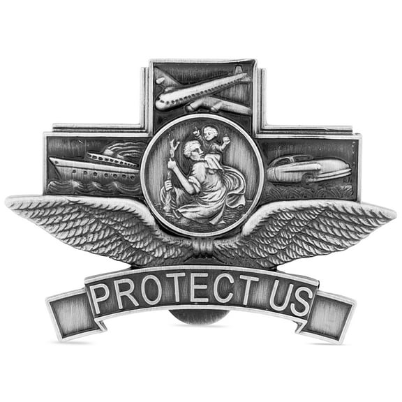 Catholic Visor Clip for Protection While Driving | Beautiful and Traditional Design | Makes a Great Gift for Teens and New Drivers | More Than 10 Designs Available