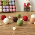 thumbnail image 4 of BOOYOU Christmas Wool Balls 36 pcs/box for Xmas Tree Home Party Decoration Colorful Wool Felt Ornament DIY Crafts Supplies, 4 of 17