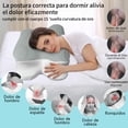 thumbnail image 4 of GALASALA Almohadas Memory Foam, Almohada Ortopedica Cervical para Dormir el Dise&ntilde;o Ortop&eacute;dico Ergon&oacute;mico Alivia el Dolor de Cuello, Adecuada para Dormir de Lado, Espal, 4 of 6