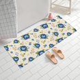 thumbnail image 2 of Pioneer Flower Floral Print Pattern Bathroom Rugs Mat, Non Slip Microfiber Bathroom Rug with Rubber Backing, Soft Mats for Bathroom Floor Tub Shower, 24"x60", 2 of 5