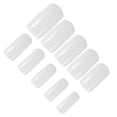 thumbnail image 3 of EeaseCA 600 Pcs False Nails Clear Nail Tips French Nail Tips (White), 3 of 7