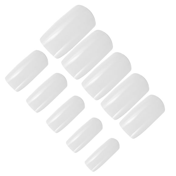 ORDDIART 600 Pcs Press On Nail French Tip Faux Nail for Nail Art Learner