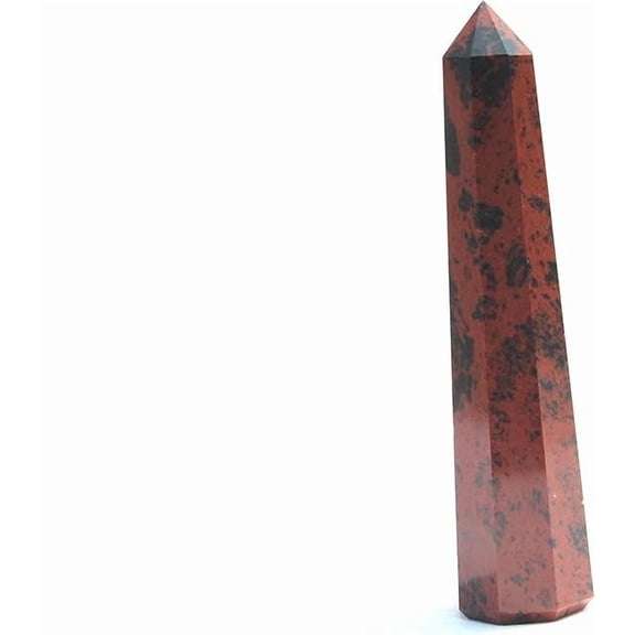 Jet Mahogany Obsidian Obelisk 3 inch Approx. Jumbo Energized Cleansed Charged Agate Authentic Gemstone
