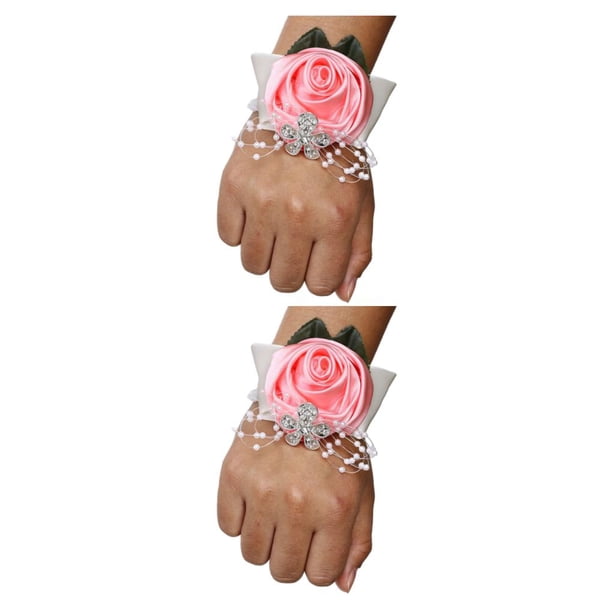 Monstrate elástica única con materiales para ocasiones especiales elegante dama de honor muñeca nupcial flor N5 rosa N5 rosa 2Conjunto