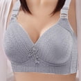 thumbnail image 4 of Everyday Bras for Women - Women's Large Size Lace Fixed Cup Bras - Gray, 4 of 4