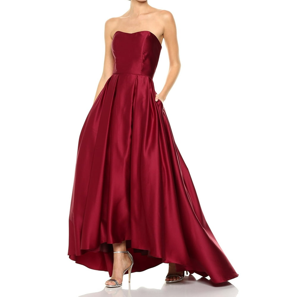 betsy and adam high low gown