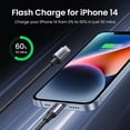 thumbnail image 4 of Cable USB C a Lightning UGREEN MFi 20W PD para iPhone 14 13 12 Pro Max Cable de carga rápida tipo C para iPhone y iPad, 4 of 5