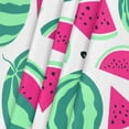 thumbnail image 2 of Cartoon Watermelons Pattern Square Fitted Table Cover Elastic Tablecloth Reusable Waterproof Fabric Table Cloth for Dining Kitchen Party Indoor Outdoor, 46X46 Inch, 2 of 6