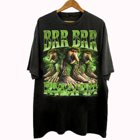 90s Style Brr Brr Patapim T-Shirt, Brer Brarr Italian Brainrot Animal Gifts For Man And Wo