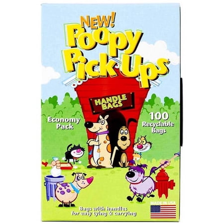 Poopy Pickups Handle Tie Bags, 100ct.