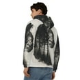 thumbnail image 4 of Naloa Double Exposure Cat Forest Men’s Hoodies, Zip up Hoodie, Sweatshirts,Hoodies for Men Sizes S-3XL-X-Large, 4 of 5