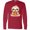 Red, variant on Inktastic Sloth Pizza Long Sleeve T-Shirt