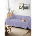 thumbnail image 3 of Pure Lavender Couch Cover Sofa Covers 3 Cushion Sectional Couch, Simple Solid Color Washable Sofa Covers Slipcover Sectional Sofa Cover, Furniture Protector 71"x150", 3 of 9