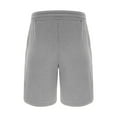 thumbnail image 4 of IYTR Mens Workout Shorts Elastic Waist Straight-leg Work Pants Beach Casual Summer Drawstring Loose Fit Classic Solid Color Shorts Gray, S, 4 of 6